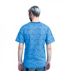 T-shirt La P'tite Fumée -  Full Print Edition - Ocean blue